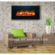 Parede montada indoor buring decorativas lareiras de madeira com MDF frame